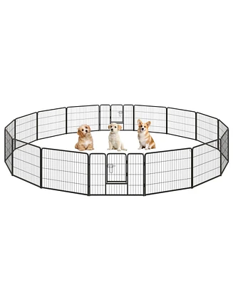 Adjustable Height Dog Playpen with Lockable Door – Spacious Pet Play Area for Dogs
