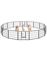 Adjustable Height Dog Playpen with Lockable Door – Spacious Pet Play Area for Dogs
