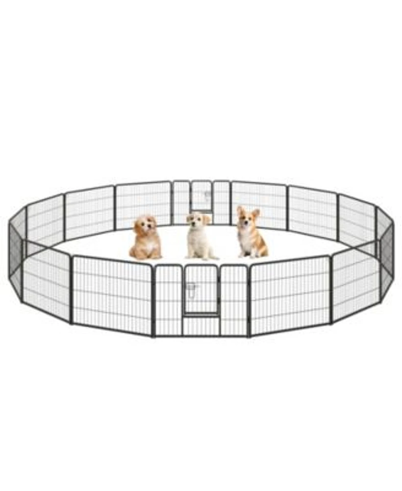 Adjustable Height Dog Playpen With Lockable Door X2013 Spacious Pet Play Area For Dogs