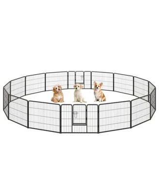 Adjustable Height Dog Playpen With Lockable Door X2013 Spacious Pet Play Area For Dogs