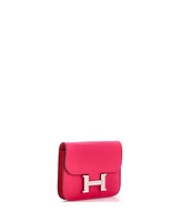 Pre-Owned Hermes Constance Slim Wallet Epsom