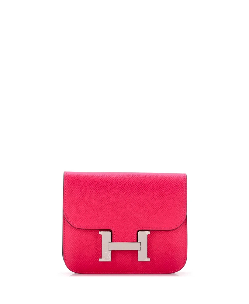Pre-Owned Hermes Constance Slim Wallet Epsom