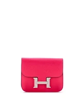 Pre-Owned Hermes Constance Slim Wallet Epsom
