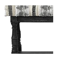 Upholstered Faux Leather Bench for Entryway Bedroom or Living Room