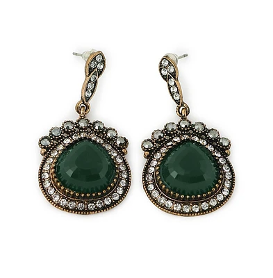 Sohi Women's Trendy Designer Stone Drop Earrings