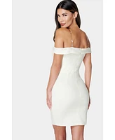Bebe Women's Off Shoulder Knit Dress