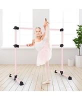 Double Ballet Barre with Adjustable Height – Perfect for Dance Practice & Workouts
