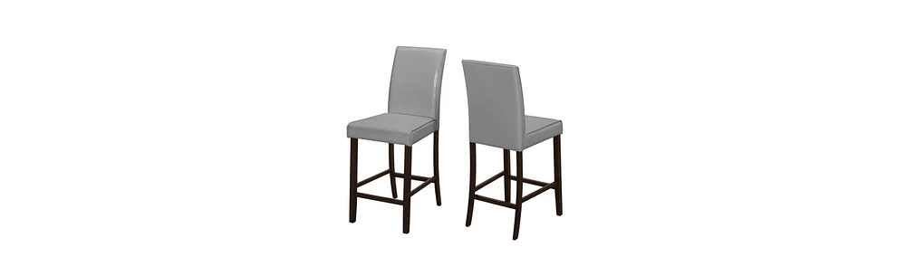 2-Piece Solid Wood Counter Height Bar Stool Set – Stylish & Comfortable Seating