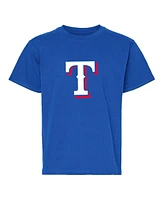 Soft As A Grape Big Boys and Girls 2-Pack Royal/Gray Texas Rangers T-Shirt Set