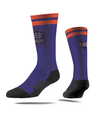 Strideline Men's and Women's Purple Houston Dynamo Fc 2024 Jersey Hook Premium Crew Socks