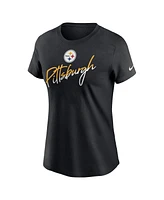 Nike Women's Black Pittsburgh Steelers Team City Roll T-Shirt