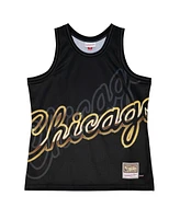 Mitchell & Ness Men's Black Chicago Bulls Big Face Fashion Tank Top