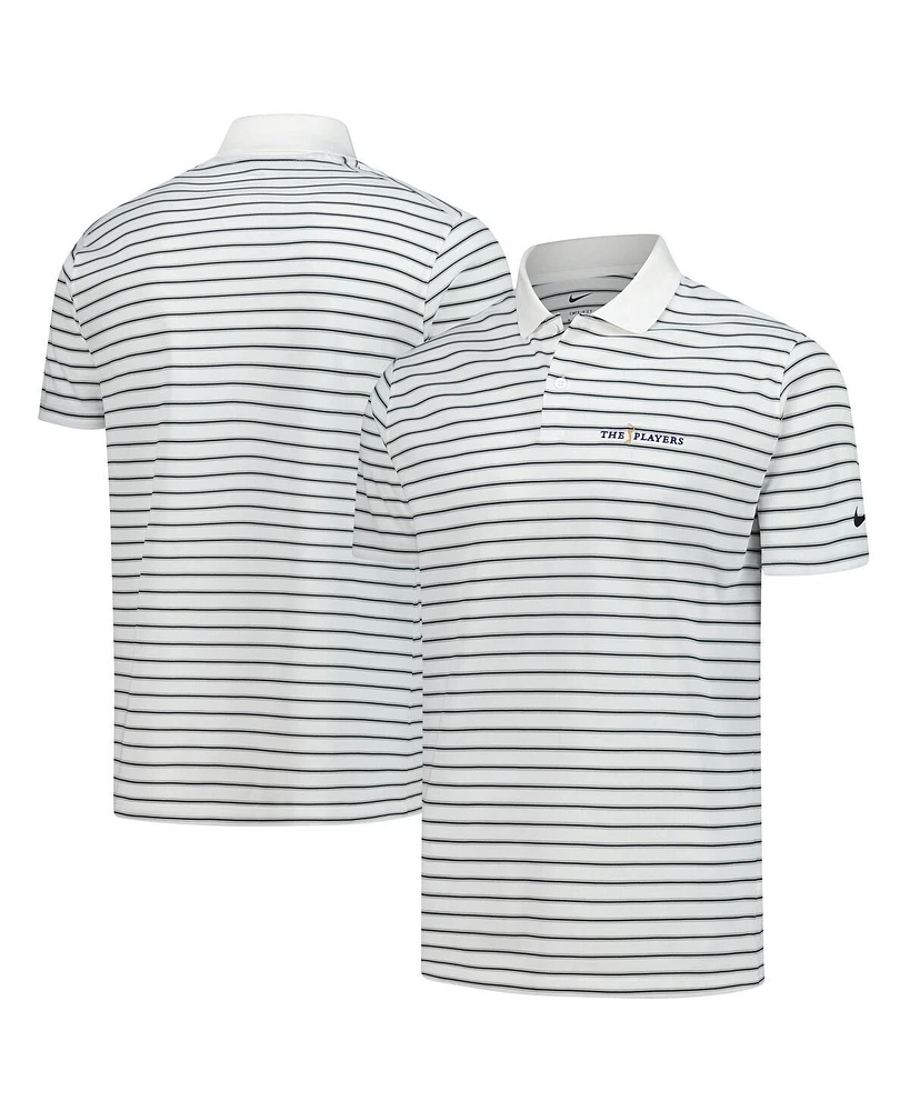 Nike Men's White 2025 The Players Victory Stripe Performance Polo Shirt