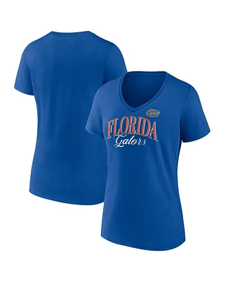 Fanatics Women's Royal Florida Gators Fundamentals Script Foil T-Shirt