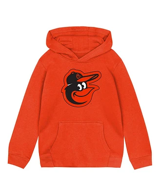 Outerstuff Toddler Orange Baltimore Orioles Primary Logo Fleece Pullover Hoodie