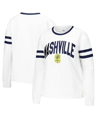 Concepts Sport Women's White Nashville Sc Borough Long Sleeve T-Shirt