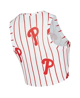 Concepts Sport Women's White Philadelphia Phillies Pinstripe Record Tank and Short Set