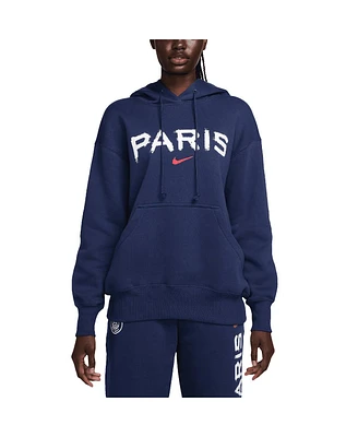 Nike Women's Navy Paris Saint-Germain Phoenix Fleece Pullover Hoodie