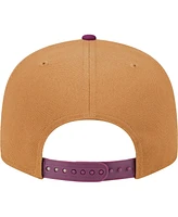 New Era Men's Brown/Purple Los Angeles Dodgers Color Pack Two-Tone 9FIFTY Snapback Hat