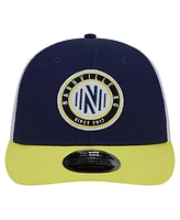 New Era Men's Navy Nashville Sc Throwback Trucker Low Profile 9FIFTY Snapback Hat
