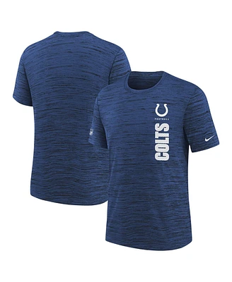 Nike Big Boys and Girls Royal Indianapolis Colts Sideline Velocity Performance T-Shirt