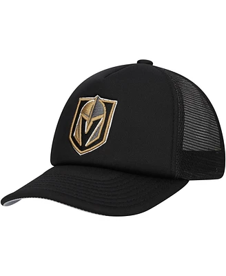 Mitchell & Ness Big Boys and Girls Black Vegas Golden Knights Core Trucker Adjustable Hat