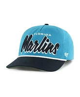'47 Brand Men's Teal Miami Marlins Drop Shadow Rope Hitch Adjustable Hat