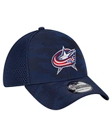 New Era Men's Navy Columbus Blue Jackets Active Subtle Camo 39THIRTY Flex Hat