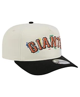 New Era Men's White San Francisco Giants Team Scribble Golfer Adjustable Hat