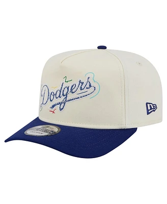 New Era Men's White Los Angeles Dodgers Team Scribble Golfer Adjustable Hat