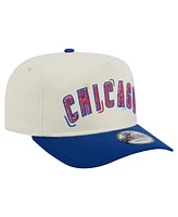 New Era Men's White Chicago Cubs Team Scribble Golfer Adjustable Hat