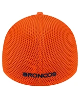 New Era Men's Orange Denver Broncos Game Day Linear 39THIRTY Flex Hat