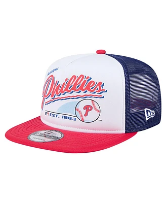 New Era Big Boys and Girls White Philadelphia Phillies Retro 9FIFTY Snapback Hat