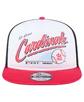New Era Men's White/Red St. Louis Cardinals Retro Script 9FIFTY Snapback Hat
