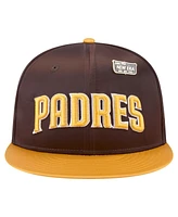 New Era Men's Brown/Gold San Diego Padres Satin 59FIFTY Fitted Hat