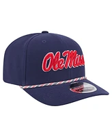 New Era Men's Navy Ole Miss Rebels Game Day Multi-Rope 9SEVENTY Stretch-Snap Hat