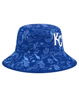 New Era Men's Royal Kansas City Royals 2025 Spring Training All Over Print Bucket Hat
