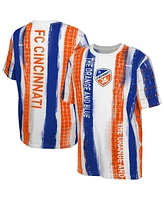 Outerstuff Big Boys and Girls White Fc Cincinnati High Stepping T-Shirt