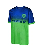 Outerstuff Big Boys and Girls Blue Seattle Sounders Fc Stalwart Defender T-Shirt