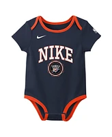 Nike Newborn Navy/Black Oklahoma City Thunder Just Do It Bodysuit Set 2-Pack