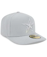 New Era Men's Gray Dallas Cowboys Color Pack A-Frame 59FIFTY Fitted Hat