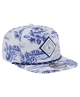New Era Men's White Los Angeles Dodgers Printed Island Golfer Snapback Hat