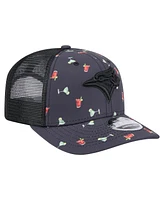 New Era Men's Black Toronto Blue Jays Adventure Drinks Pattern 9SEVENTY Stretch-Snap Hat