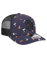 New Era Men's Black San Diego Padres Adventure Drinks Pattern 9SEVENTY Stretch-Snap Hat