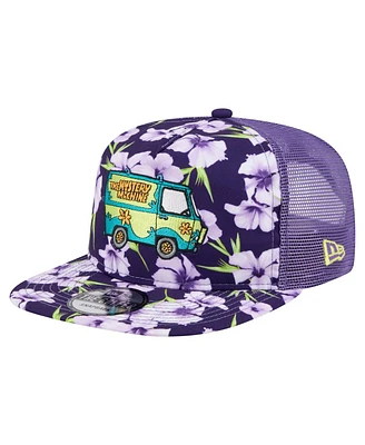 New Era Men's Purple Scooby-Doo Floral Golfer Snapback Hat
