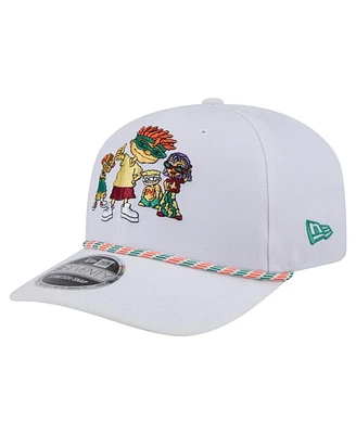 New Era Men's White Rocket Power Rope 9SEVENTY Stretch-Snap Adjustable Hat