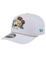 New Era Men's White Rocket Power Rope 9SEVENTY Stretch-Snap Adjustable Hat