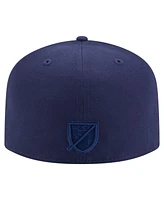 New Era Men's Navy Atlanta United Fc Color Pack A-Frame 59FIFTY Fitted Hat