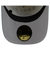 New Era Men's Cream/Midnight Green Philadelphia Eagles 2025 Nfl Draft A-Frame 59FIFTY Fitted Hat