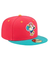 New Era Men's Red Delmarva Shorebirds Copa de la Diversion 59FIFTY Fitted Hat